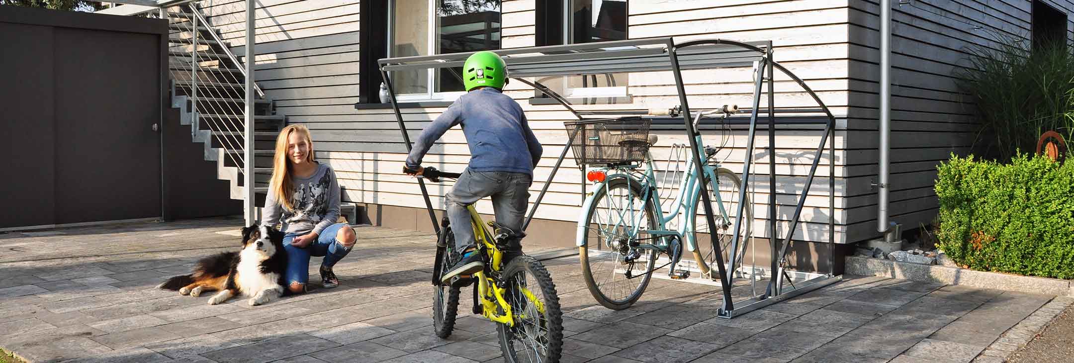 BikeRoof Velounterstand nieder ohne Bazîengabe